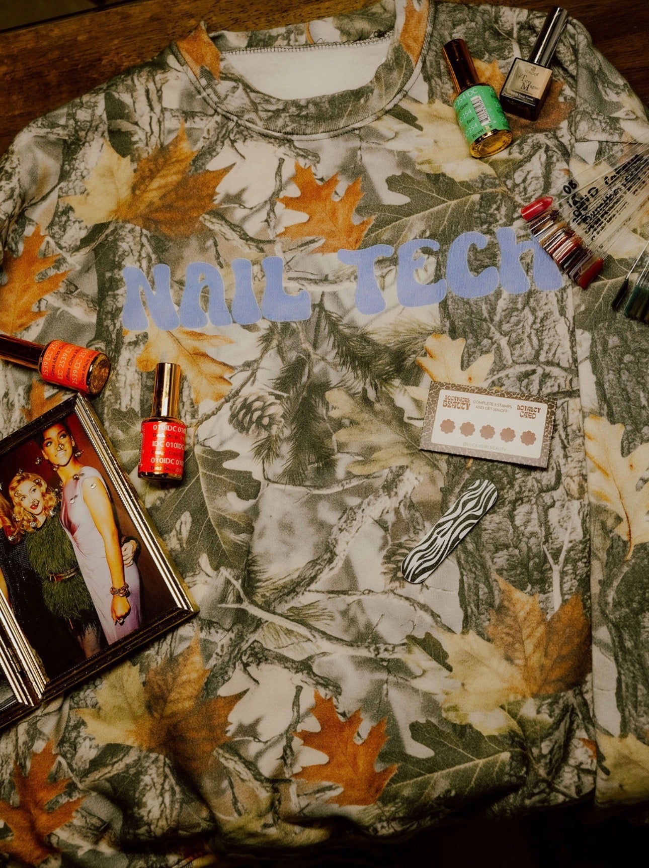 PRE-ORDER Nail Tech Camo Long Sleeve